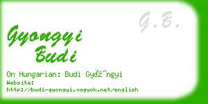 gyongyi budi business card